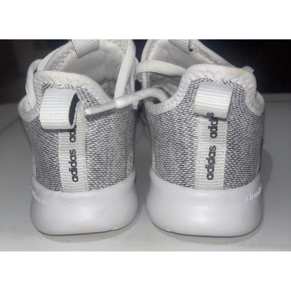 Adidas Women's Cloudfoam Pure 2.0 Shoes Size 6.5 Silver White Preowned Excellent - Picture 6 of 14